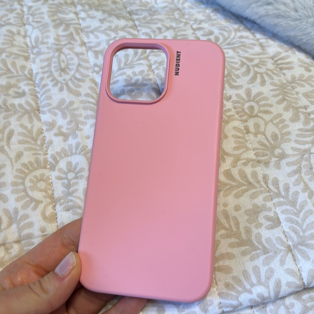 Nudient light pink iPhone 14 Pro Max phone case